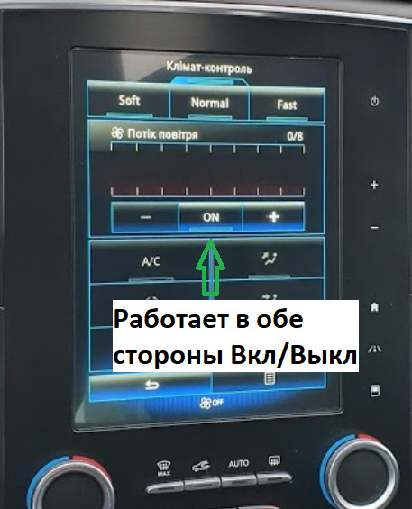 Кнопка AUTO (Вкл/Вимк клімату) 2
