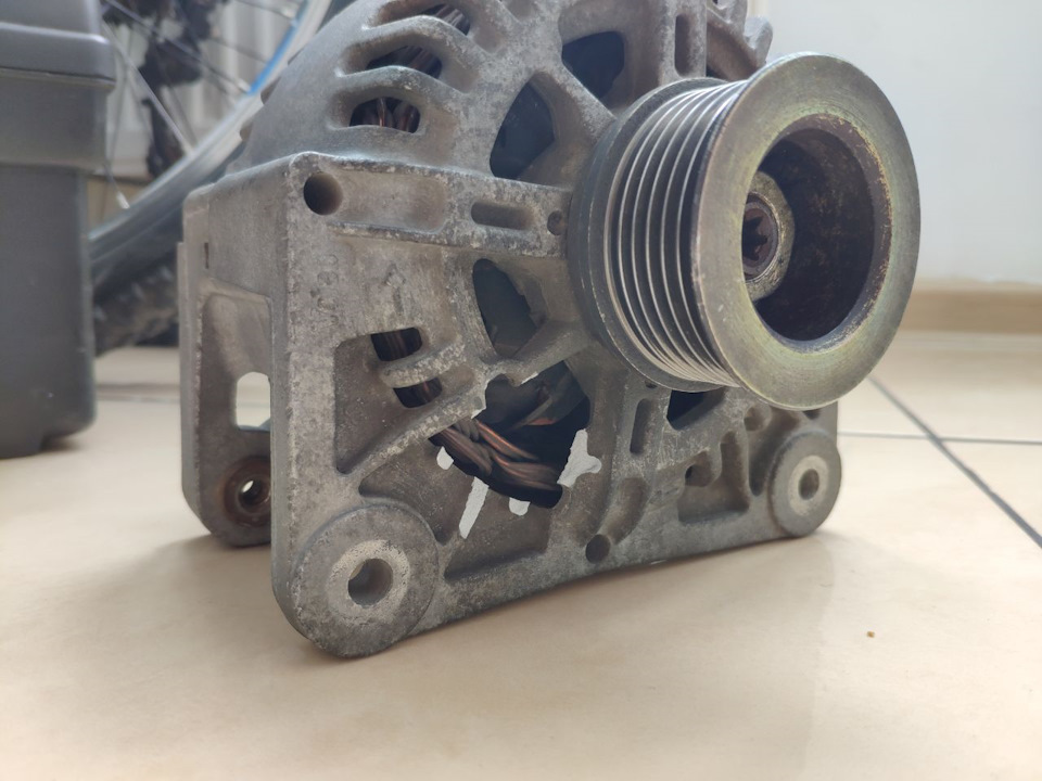 Ремонт генератора Valeo 110A TG11C055 3