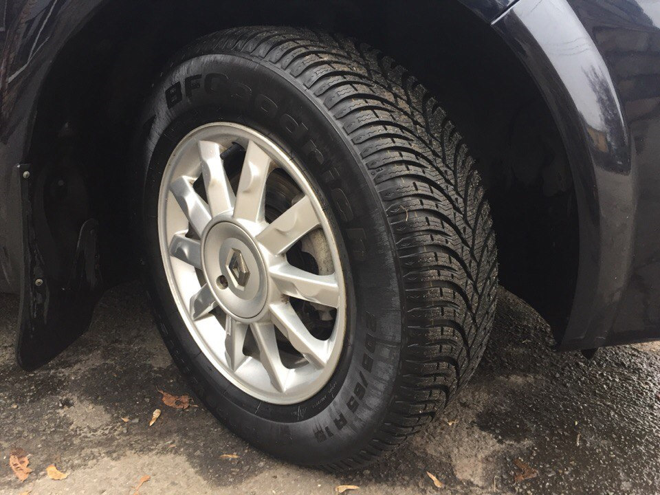 Проба пера. BF Goodrich G-force Winter 2 205/65 r15, Renault Kimono R15 5