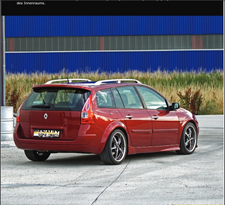 Спойлер Megane II grandtour 2