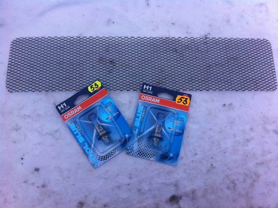 Osram COOL BLUE INTENSE (H1) + сіточка на номери.