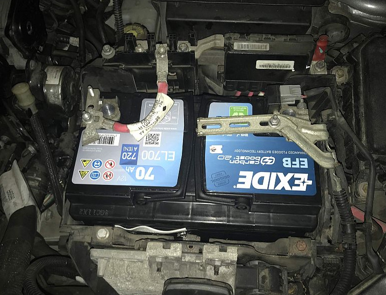 Заміна акумулятора. Exide 6СТ-70 Start-Stop EFB EL700 4