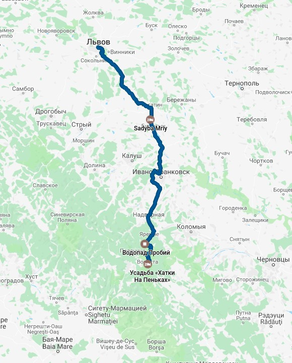 Николаев — Львов — Яремче — Буковель — Львов — Николаев 2
