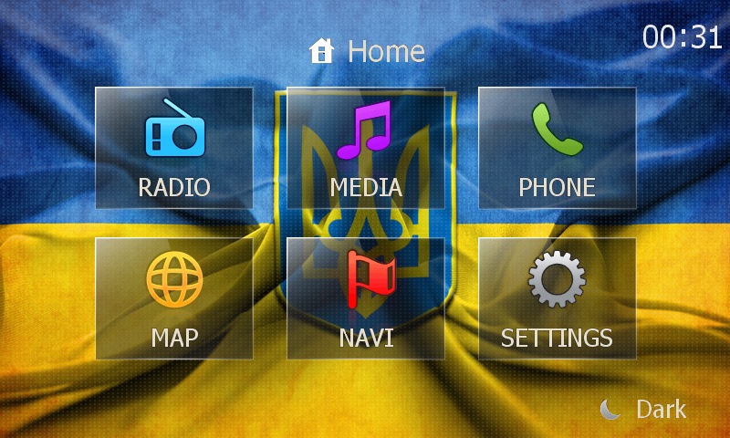 Дві патріотичні теми Патріот України для Media Nav 1