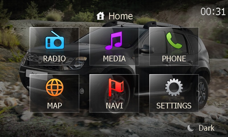Завантажуйте тему Dacia Duster для Media Nav 1