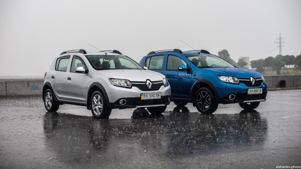 Мокрий фотосет Renault Sandero Stepway х2 1