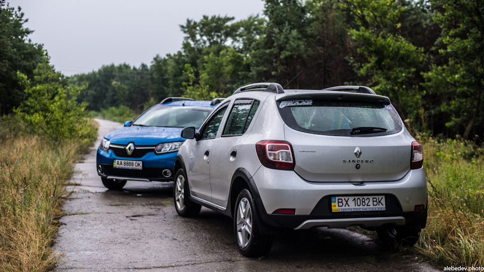 Мокрий фотосет Renault Sandero Stepway х2 5