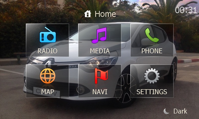 Нові теми для Media Nav: Clio IV, Megane II, Duster Light Mix, Duster Dark Mix 1