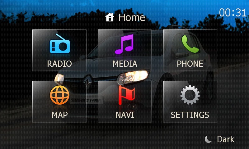 Зробив тему Renault Sandero Stepway II для Media Nav 1