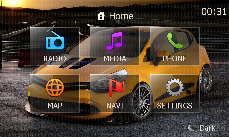 Тема Renault Captur для Media Nav 4