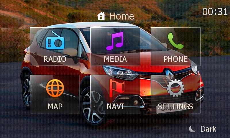 Тема Renault Captur для Media Nav 1