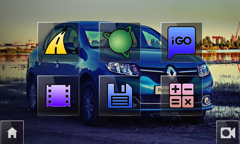 Тема Renault Logan Blue для Media Nav 3