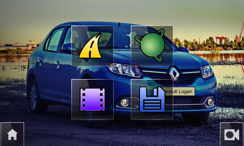 Тема Renault Logan Blue для Media Nav 2