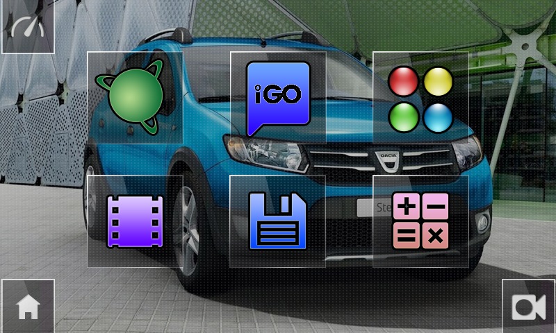 Теми Dacia Stepway Blue і Renault Stepway Blue для Media Nav 3