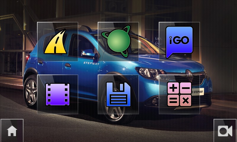 Теми Dacia Stepway Blue і Renault Stepway Blue для Media Nav 5