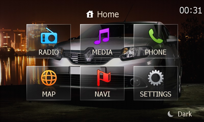 Зустрічайте тему Renault Sandero II для Media Nav 1