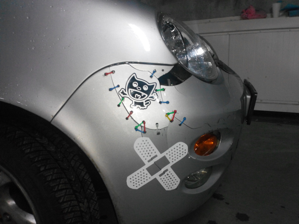 Дтп Chery qq Hello kitty 3