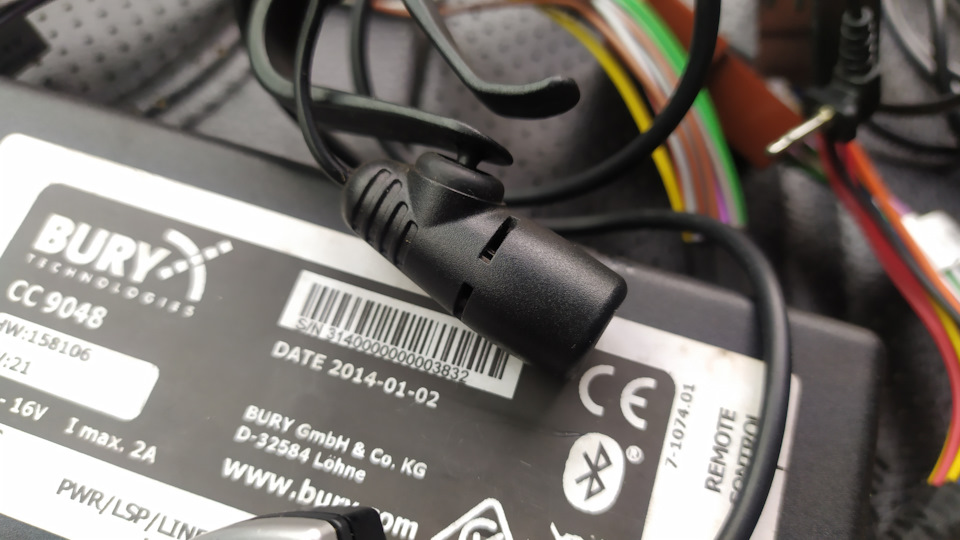 Система гучного зв'язку Bury CC 9048 з bluetooth та aux 2