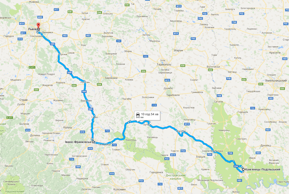 Львів - Івано-Франківськ - Кам'янець-Подільський - Івано-Франківськ - Львів 1