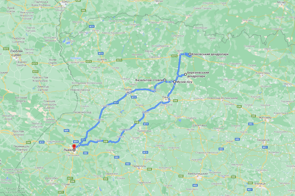 Львів - Клесів - Березне - Базальтове - Львів 1