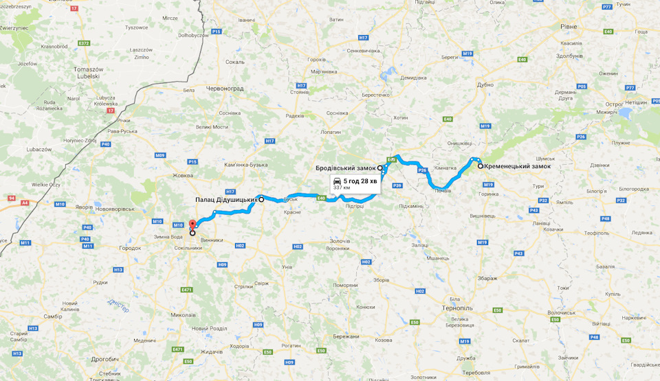 Львів - Неслухів - Броди - Кременець - Львів 1