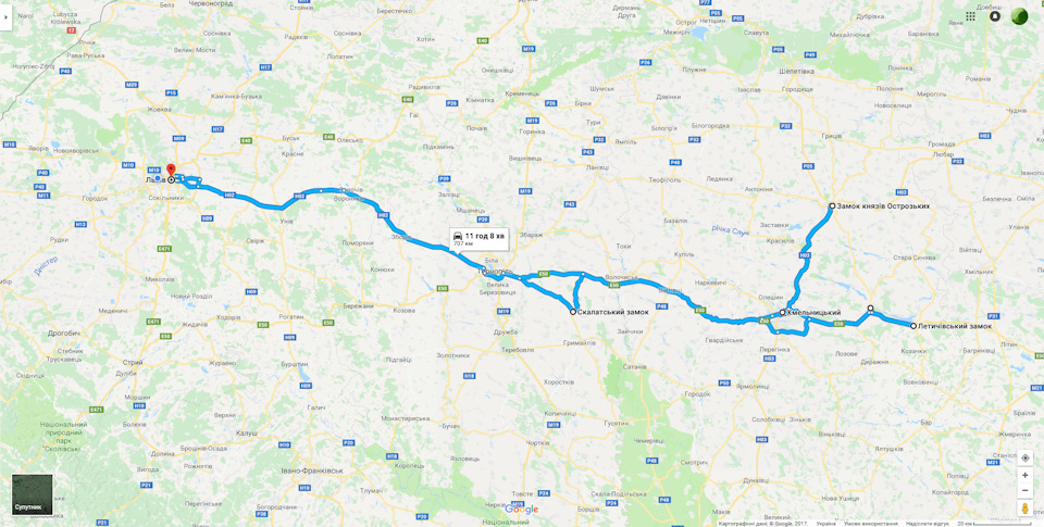 Львів - Скалат - Хмельницький - Старокостянтинів - Летичів - Меджибіж - Тернопіль - Львів 1