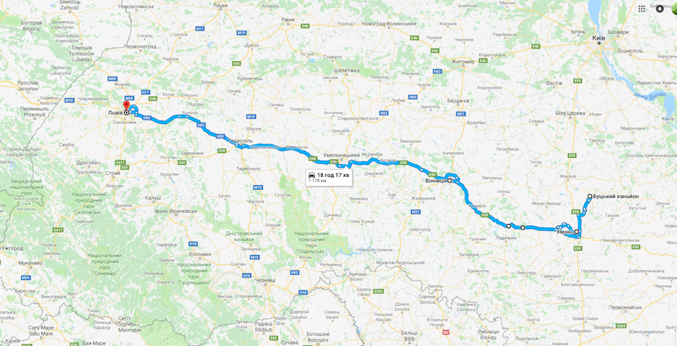 Львів - Умань - Буцький каньйон - Вінниця - Львів 1