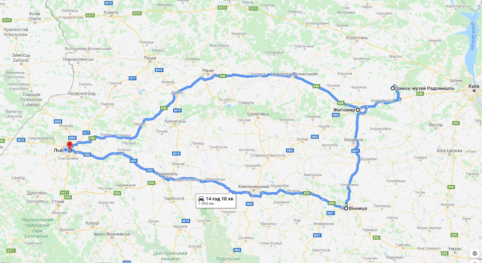 Львів - Житомир - Радомишль - Вінниця - Львів 1