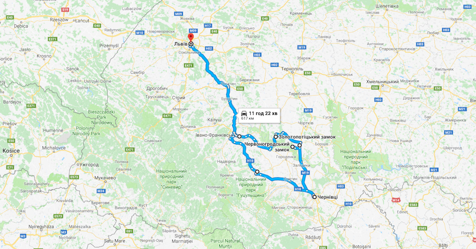 Львів - Золотий Потік - Нирків - Чернівці - Львів 1