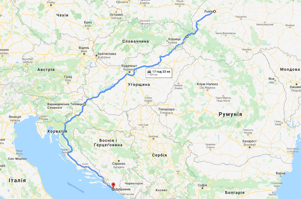 Новорічна відпустка 2020, частина 1: дорога туди Львів - Вараждинське-Топліце (Хорватія) - Дубровник (Хорватія) 1