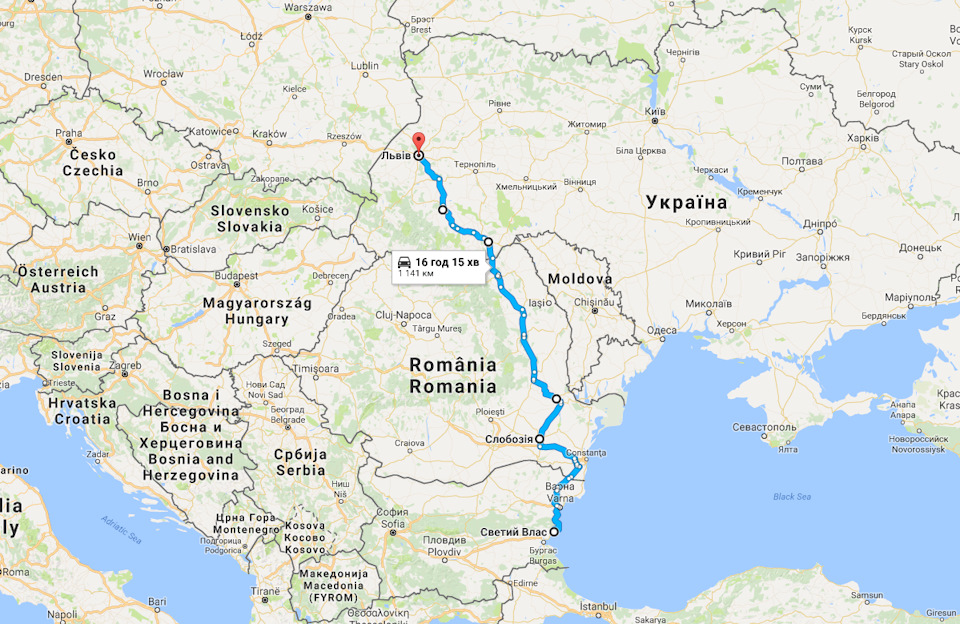 Відпустка, частина 5: Дорога назад: Свєті Влас (Болгарія) - Львів 1
