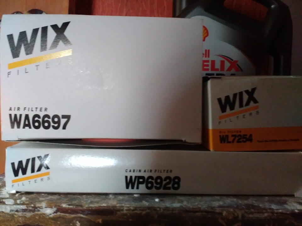 Олія Shell та фільтра Wix ТО-14 2