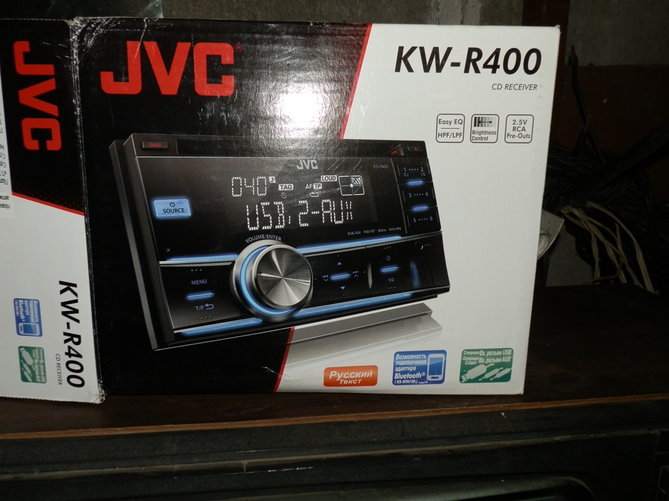 Заміна магнітоли на JVC KW-R400 1