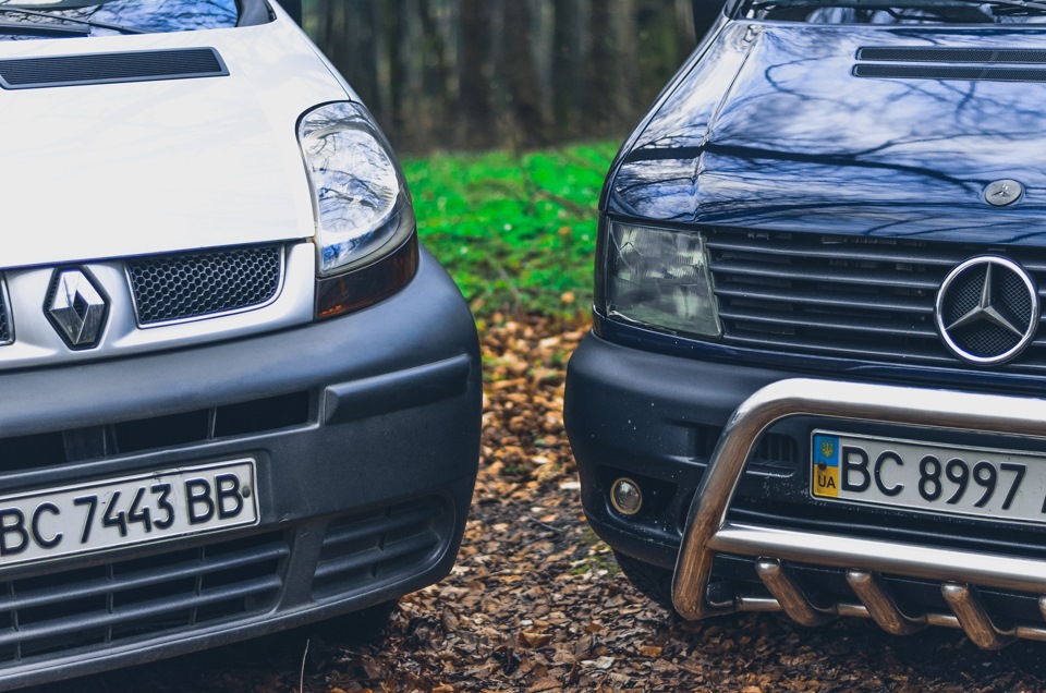 Фотосесія: Renault Trafic vs Mercedes Vito 1
