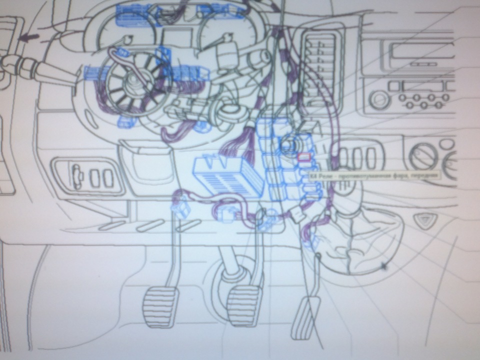 Підключення протитуманок Renault Trafic 2.0 1