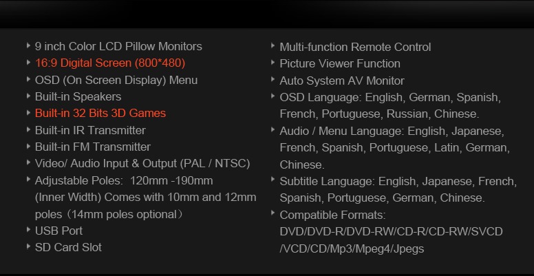 Монітор у підголовник XTRONS HD905 2