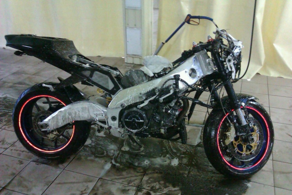 Відновлення красеня після невеликого дтп! APRILIA rs 1000 1