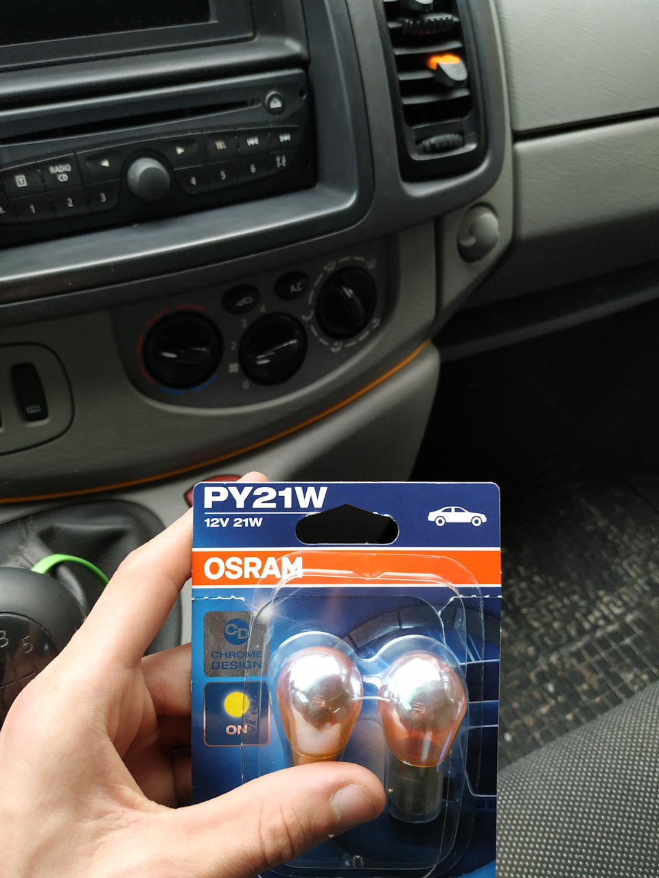 ✍Заміна ламп повортників Osram PY21W 2