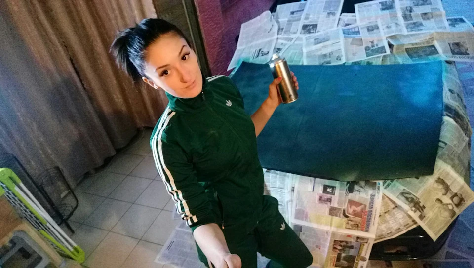 Зелений повернувся до родини. Фарбування