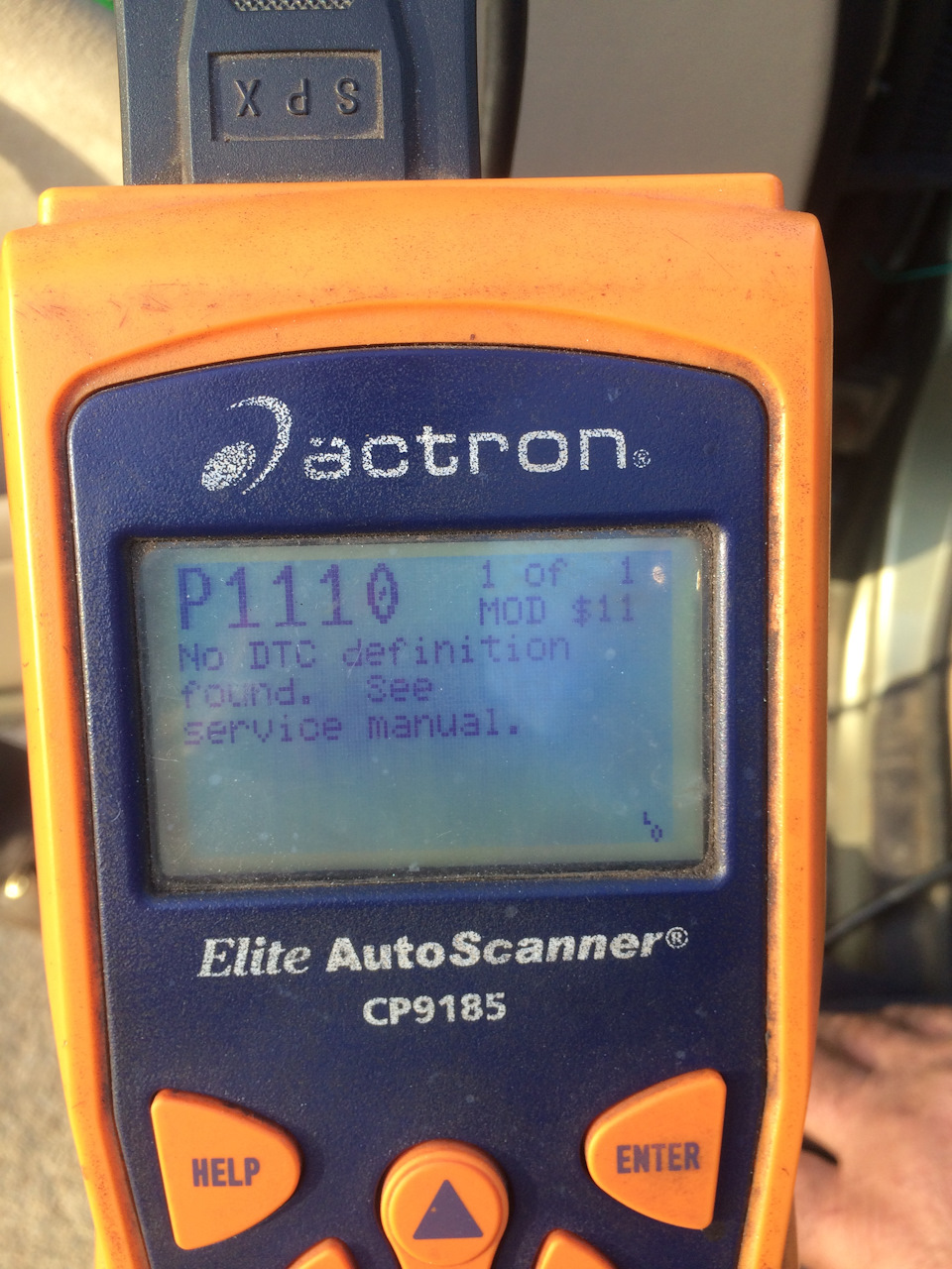 Error P1110 1