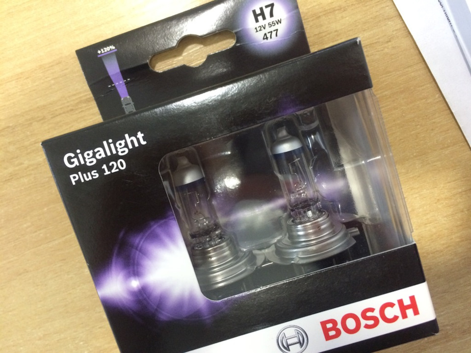 Лампи ближнього світла BOSCH Gigalight +120% (Вимір температури) 1