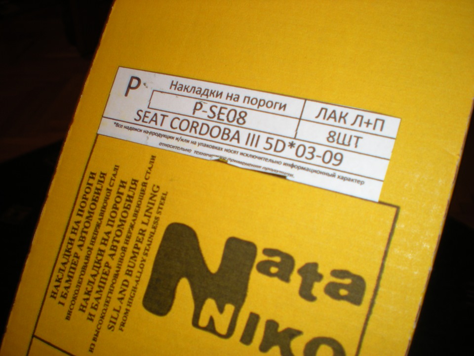 Накладки на пороги 2