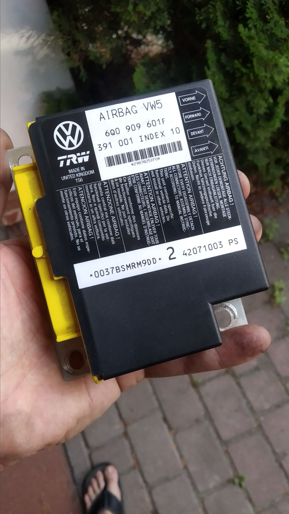 Розв'язано. Відвал блоку SRS J234 помилка 01321 — control module for Airbags No Signal/Communication 1