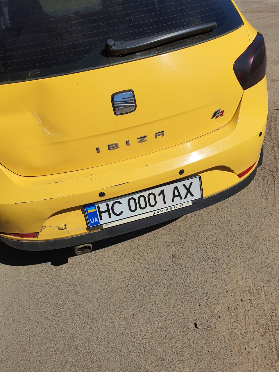 Заміна після ДТП заднього відбійника 1