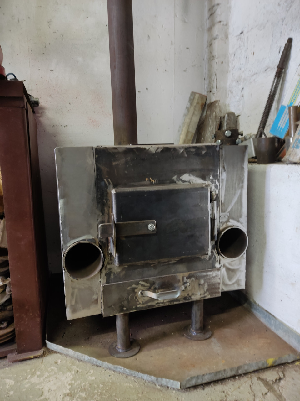 Буржуйка в гараж. 4