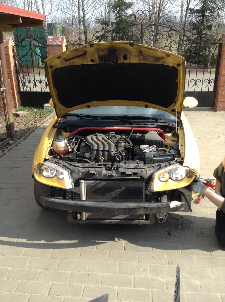 Установка LCR splitter и рихтовка арок 1
