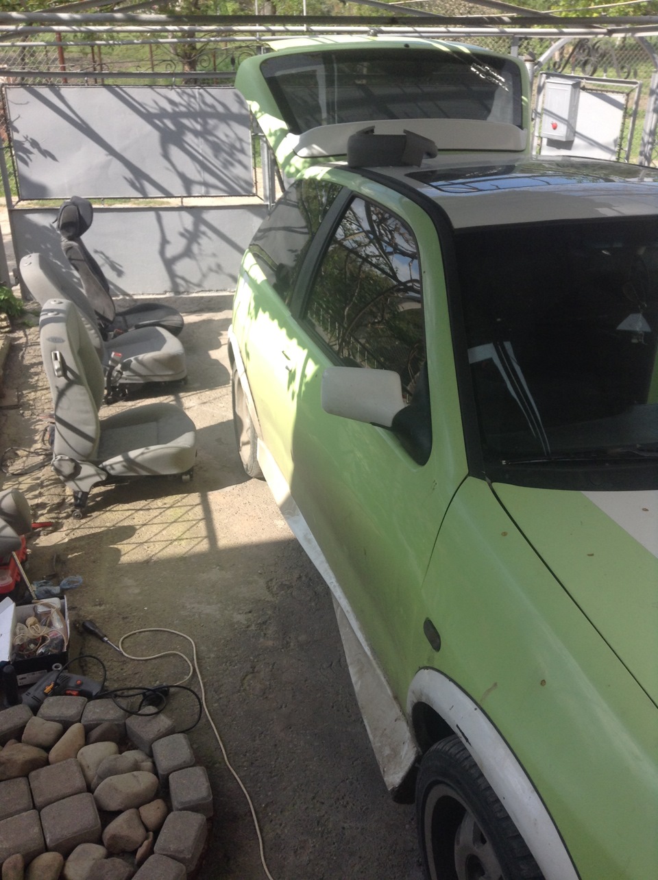 Сидіння від Гольф 4 в SEAT Ibiza 1