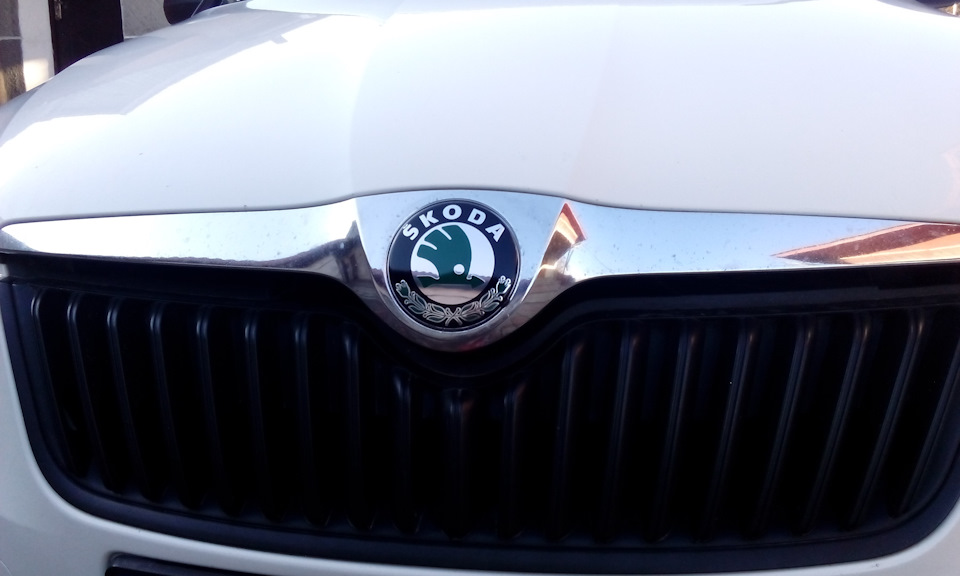 заміна емблеми Skoda 3
