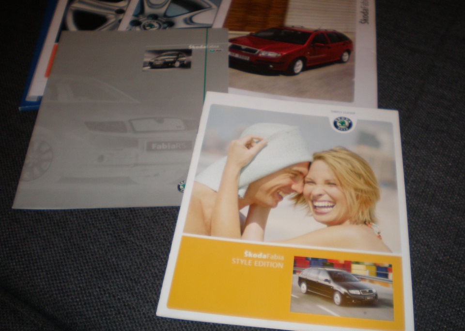 Оригінальний німецький буклет Skoda Fabia style edition 1