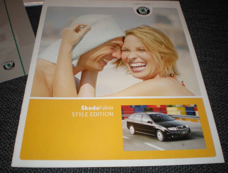 Оригінальний німецький буклет Skoda Fabia style edition 2